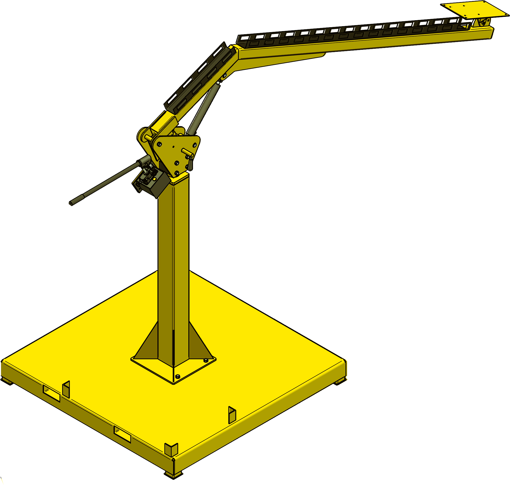 Hydraulic wire feeder boom