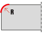 Icon bevel radius