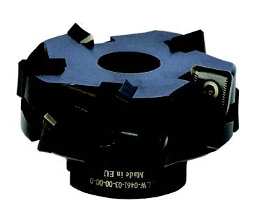 Mono block milling head, with 10 indexable inserts fixed with screws. Product code: GLW-0461-03-00-00-0