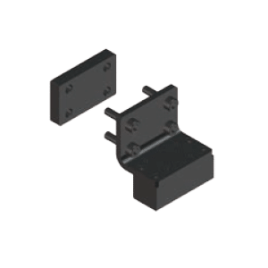 Magnet blocks (back) M6x25 incl. additional spacer plate required for Gecko Battery only